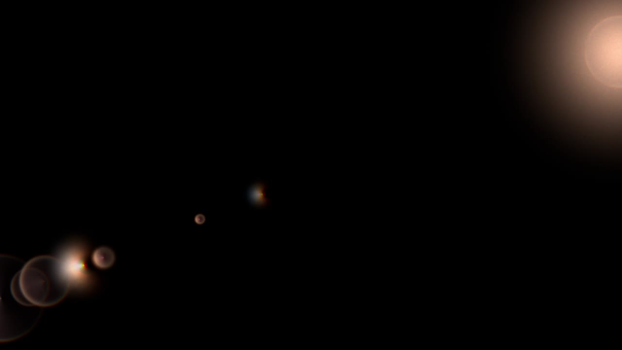 모든 방향으로 렌즈 플레어 트랜지션