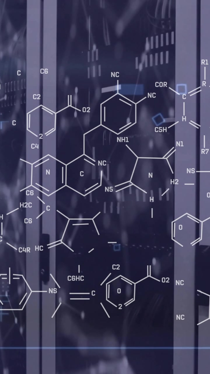Animation of scientific data processing over computer servers