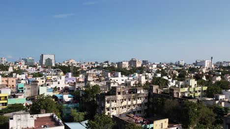 vista aérea de la ciudad de chennai, india