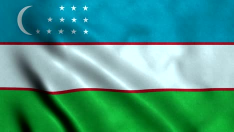 4k seamless loopable flag of uzbekistan