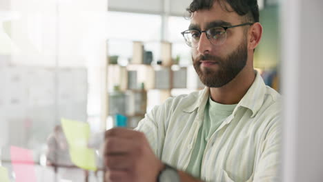 Man thinking in an office