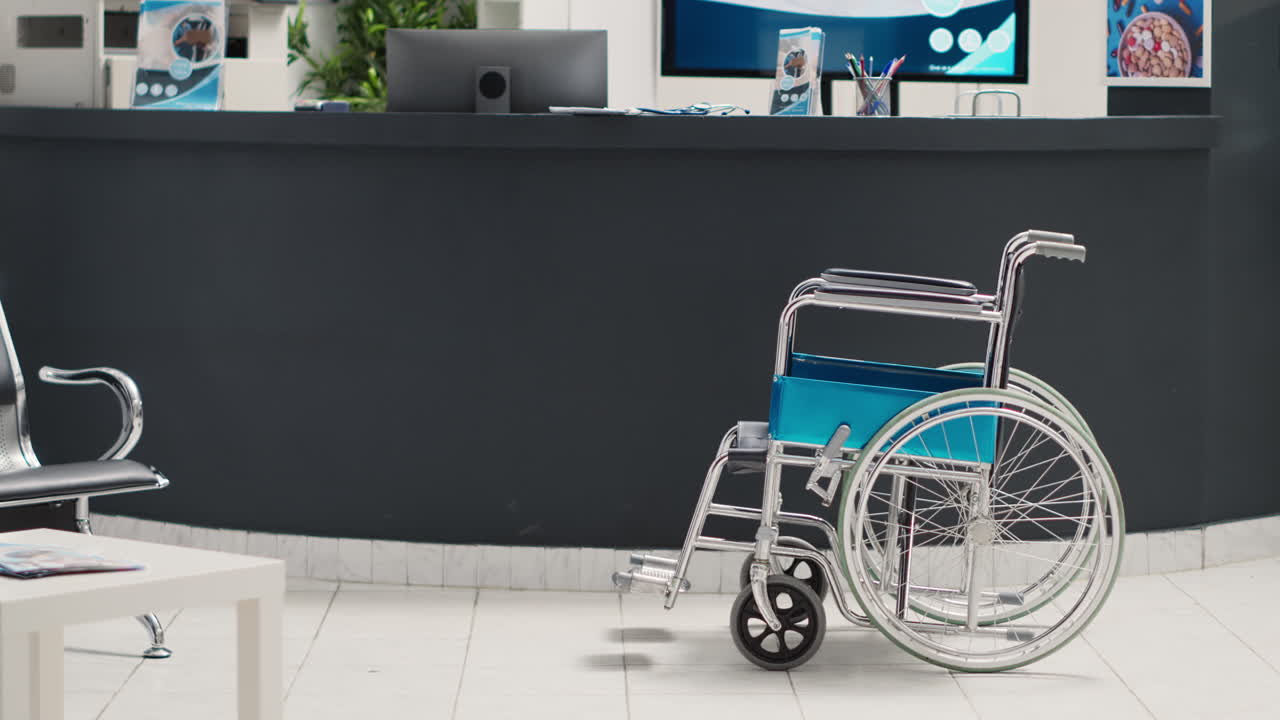 Empty disability friendly medical clinic