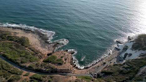 beautiful 4k drone panoramic video of rosh hanikra- the northernmost point separating the border between israel and lebanon