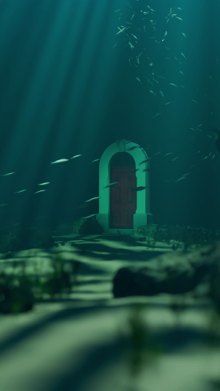 Underwater Door with Fish