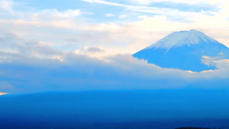 time lapse of beautiful landscape of fuji moutain in japan