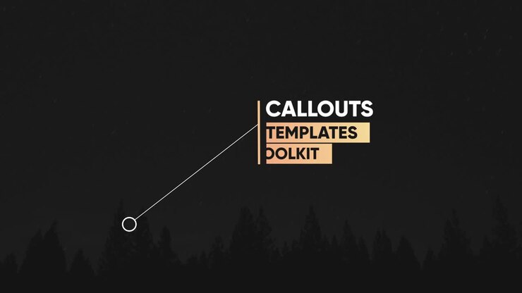 Templat Callout Bergaya Minimalis