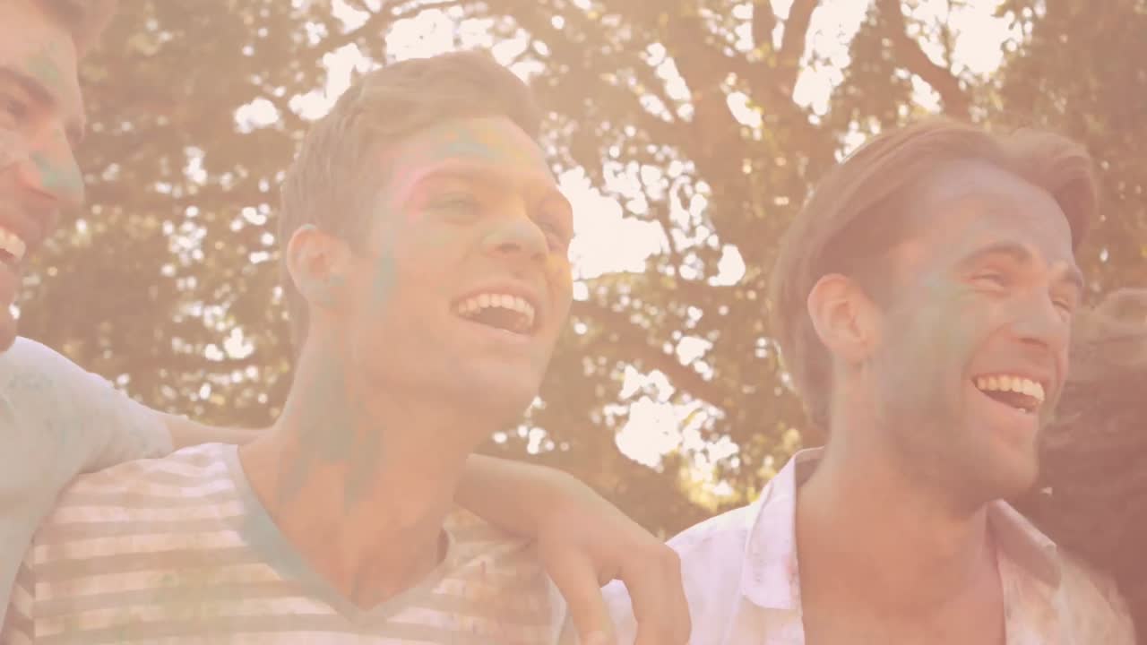 파우더 페인트로 재미를 느끼는 친구들