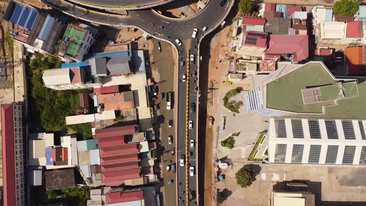 Phnom Penh Cambodia traffic transport infrastructure Hun sen flyover bridge boulevard