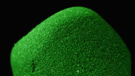 close-up of a blue match head