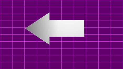 arrow pointing and spinning on grid background