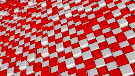 fondo abstracto con bloques de cuadrados rojos y blancos