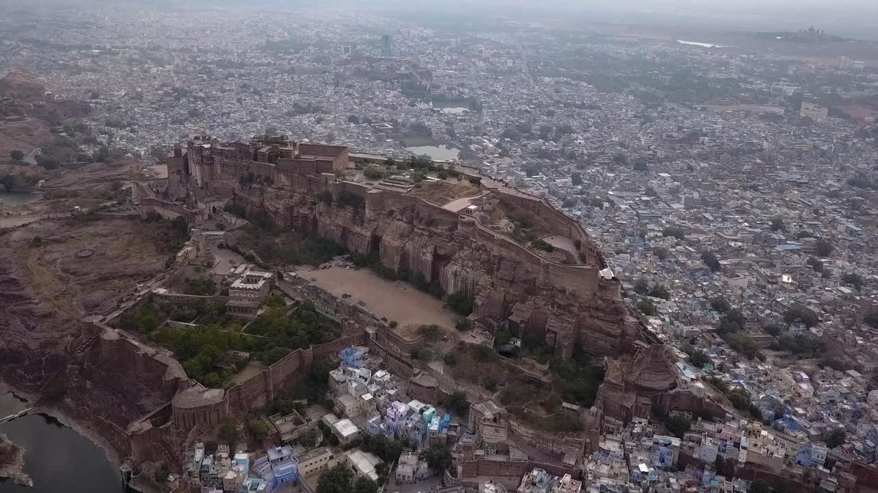 antena: ciudad azul de jodhpur en la india