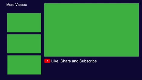 youtube video ending screen green screen video templet