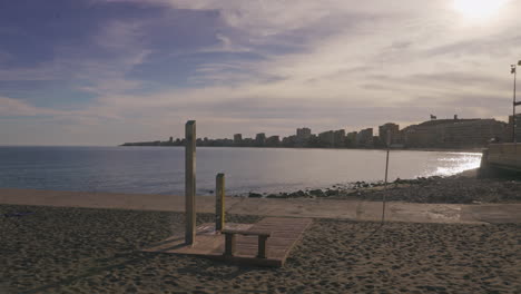 coastline of fuengirola, andalusia, spain