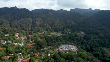 retrospectiva de la ciudad de mineral del chico en hidalgo, méxico y el bosque circundante