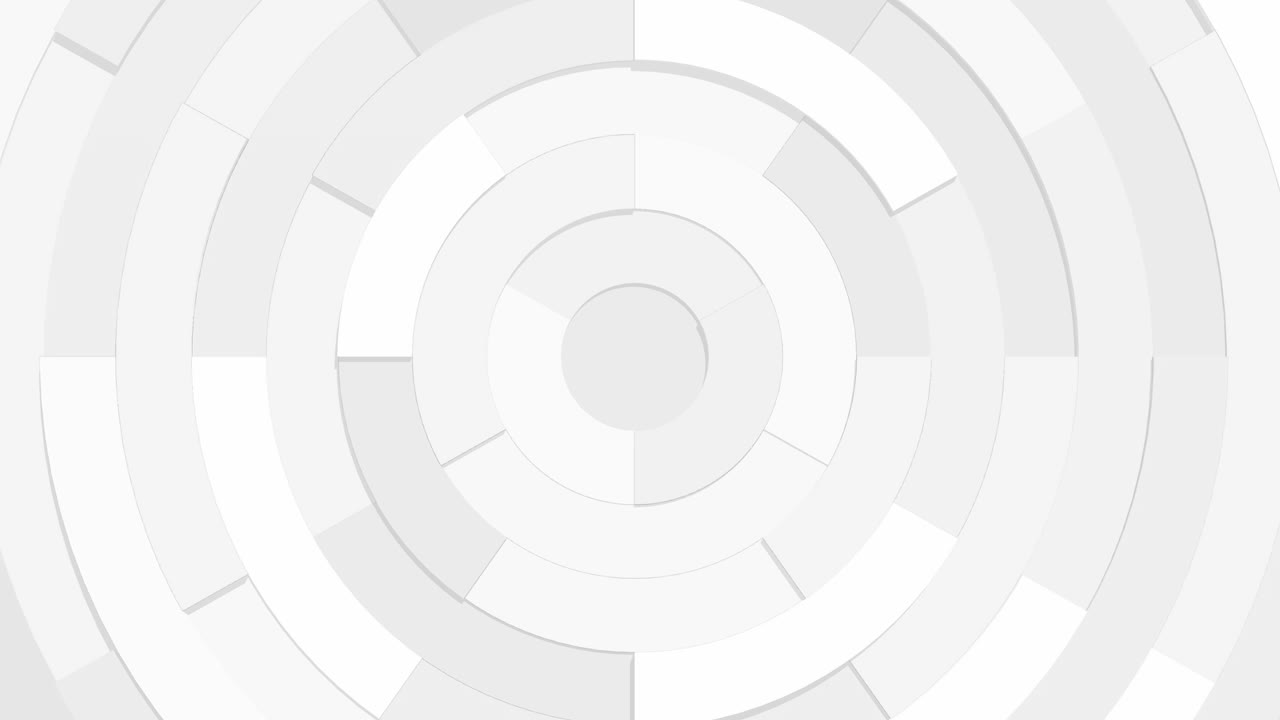 caja de forma geométrica negra y blanca movimiento de bucle sin costuras suavemente alrededor se puede usar como fondo para la educación de los niños.