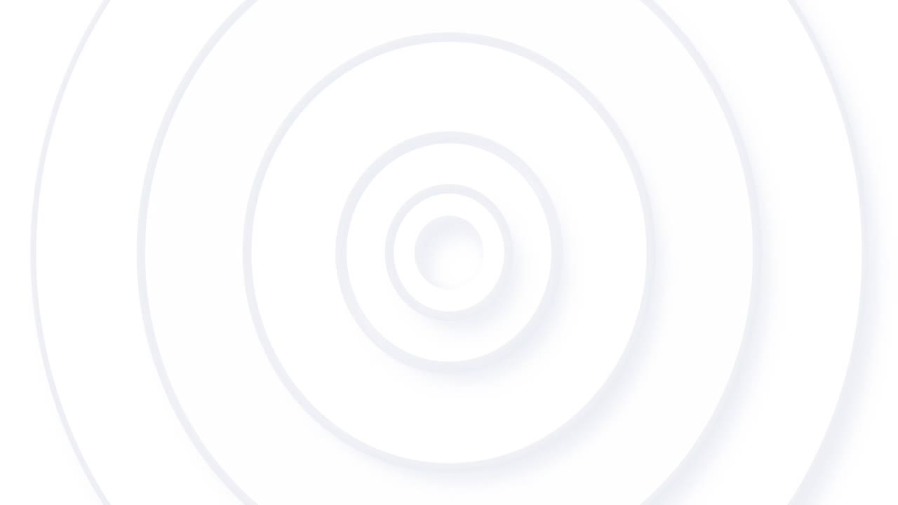 animación de círculos concéntricos blancos que pulsan en un bucle sin costura