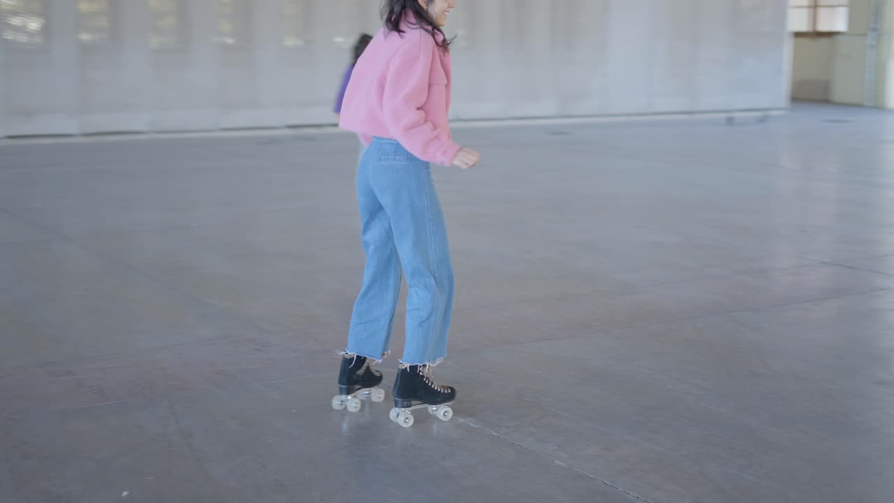Woman Walking in an Urban Setting