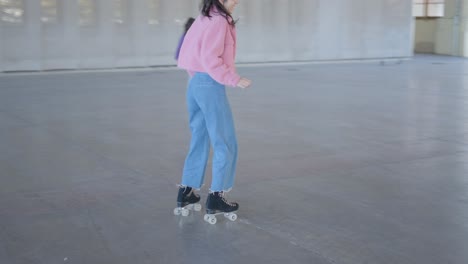 woman walking in an urban setting