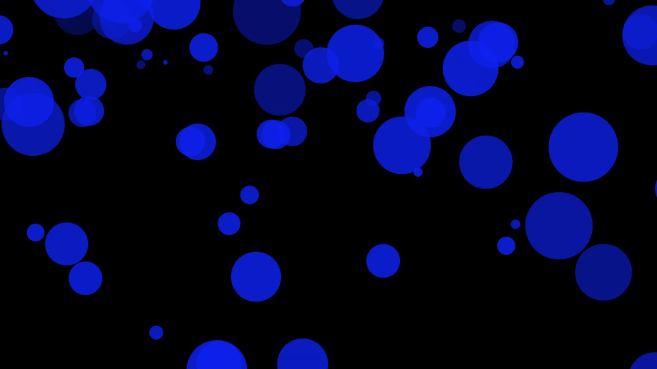 움직이는 원과 함께 검은 바탕