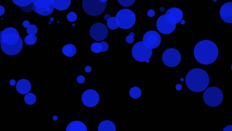 fondo negro con círculos móviles
