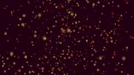 animación de puntos de luz sobre un fondo negro