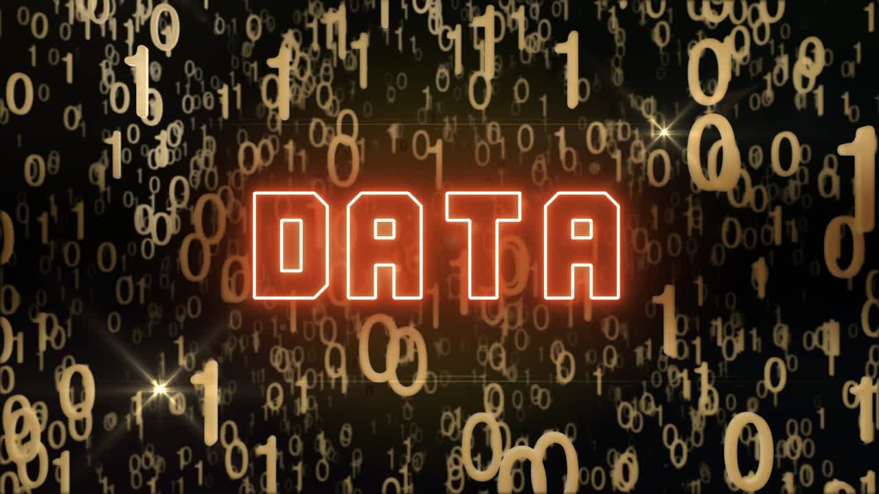 Bluish Big Data concept with digital code