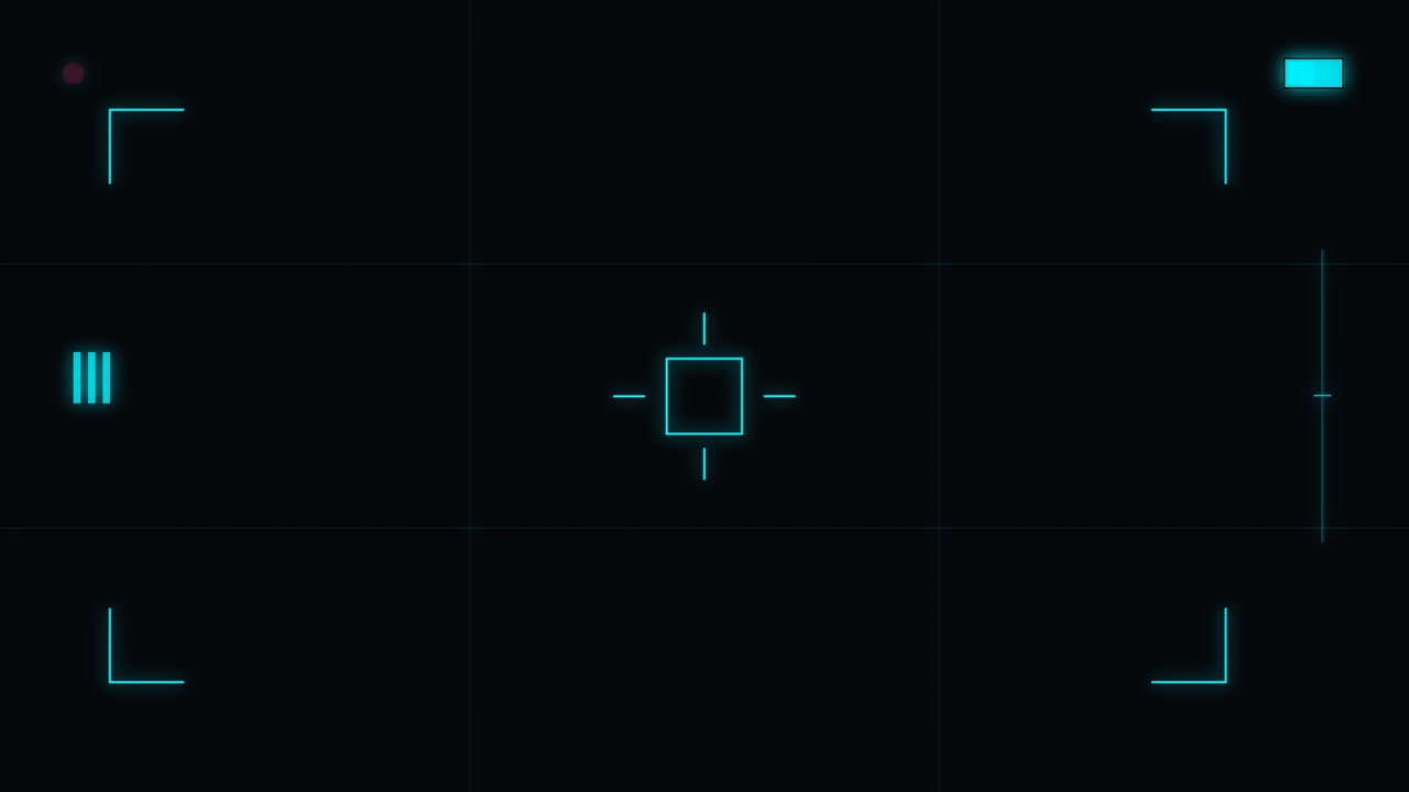 Digital Camera Viewfinder Overlay with Recording Indicator