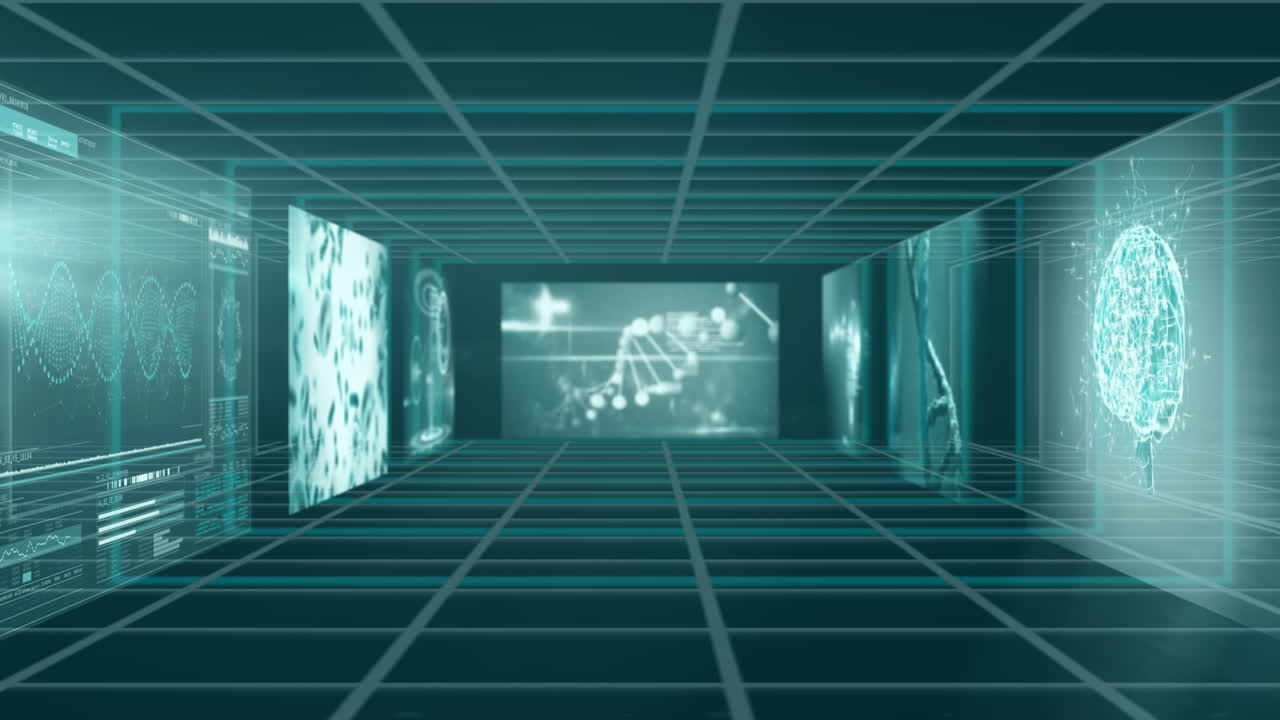 화면을 통해 데이터 처리의 애니메이션