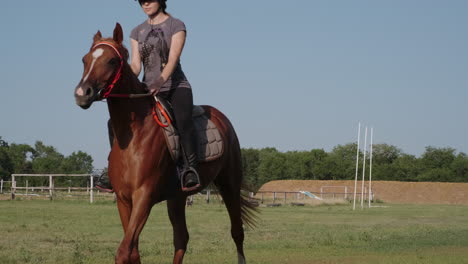 two women horse riding