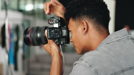photographer taking photos in studio