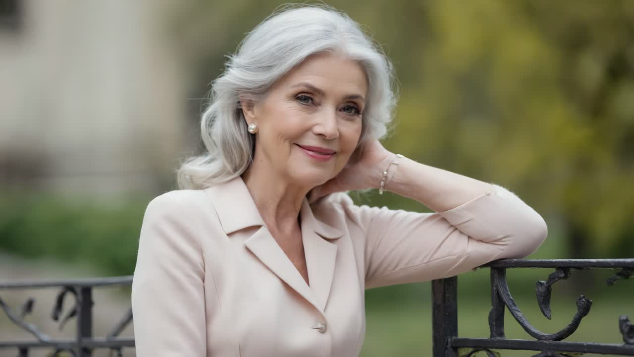 Elegant Mature Businesswoman Portrait