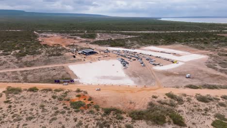 Several-cars-planning-new-modern-hotel-concept-in-Pedernales-during-sunny-day---Abinader-build-Iberostar-and-Hyatt-Resort