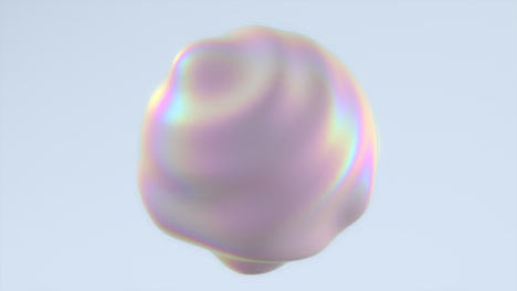 pearlescent pulsating sphere. abstract background