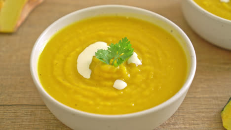 pumpkin-soup-in-white-bowl---Vegetarian-and-vegan-food-style