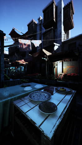 an imaginary bazaar in a fantasy world