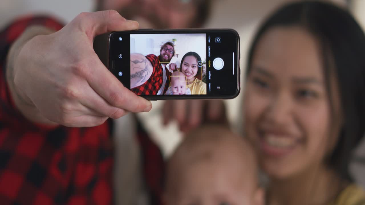 Family Selfie with Baby