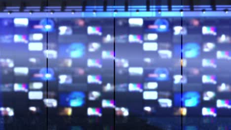 pared de tv, video en bucle, bucle de fondo de estudio de noticias usado