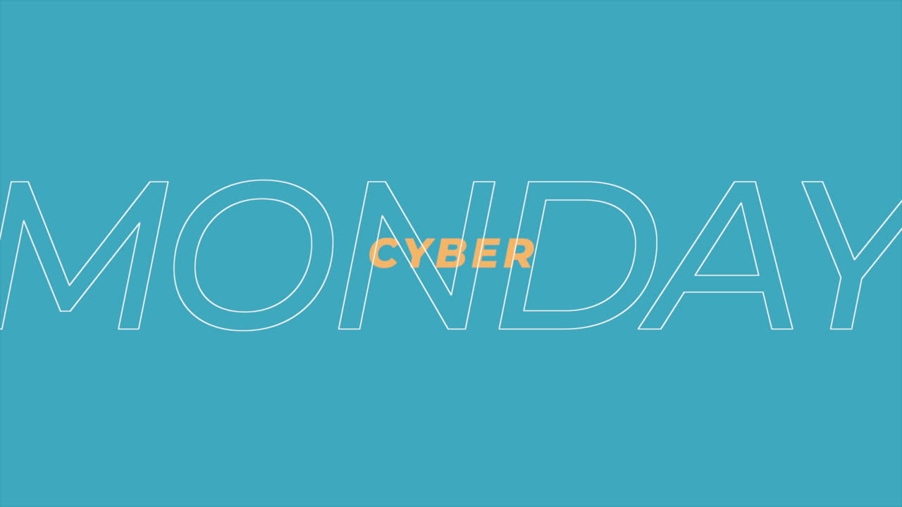 lunes cibernético en degradado azul moderno 2