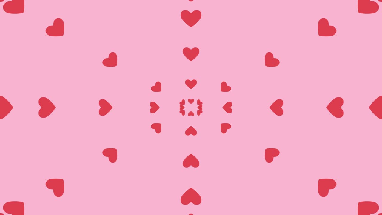 Grafica in movimento con cuore semplice e carino.