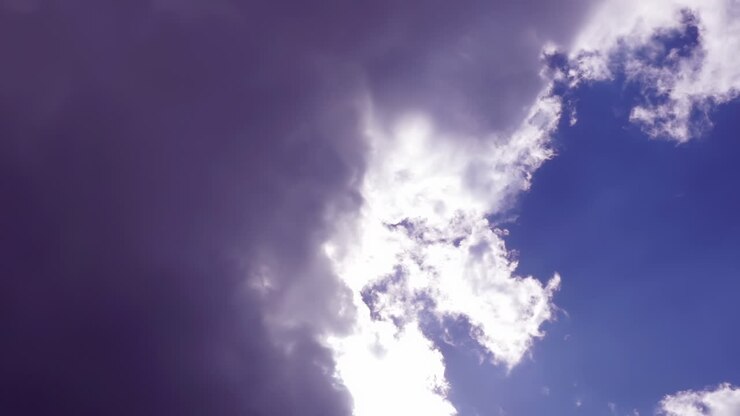 Dramatic Sky with Clouds and Sun