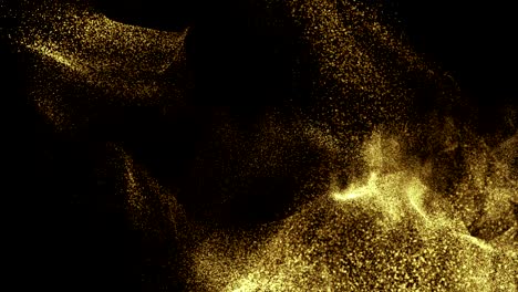 particles gold glitter bokeh award dust abstract background loop