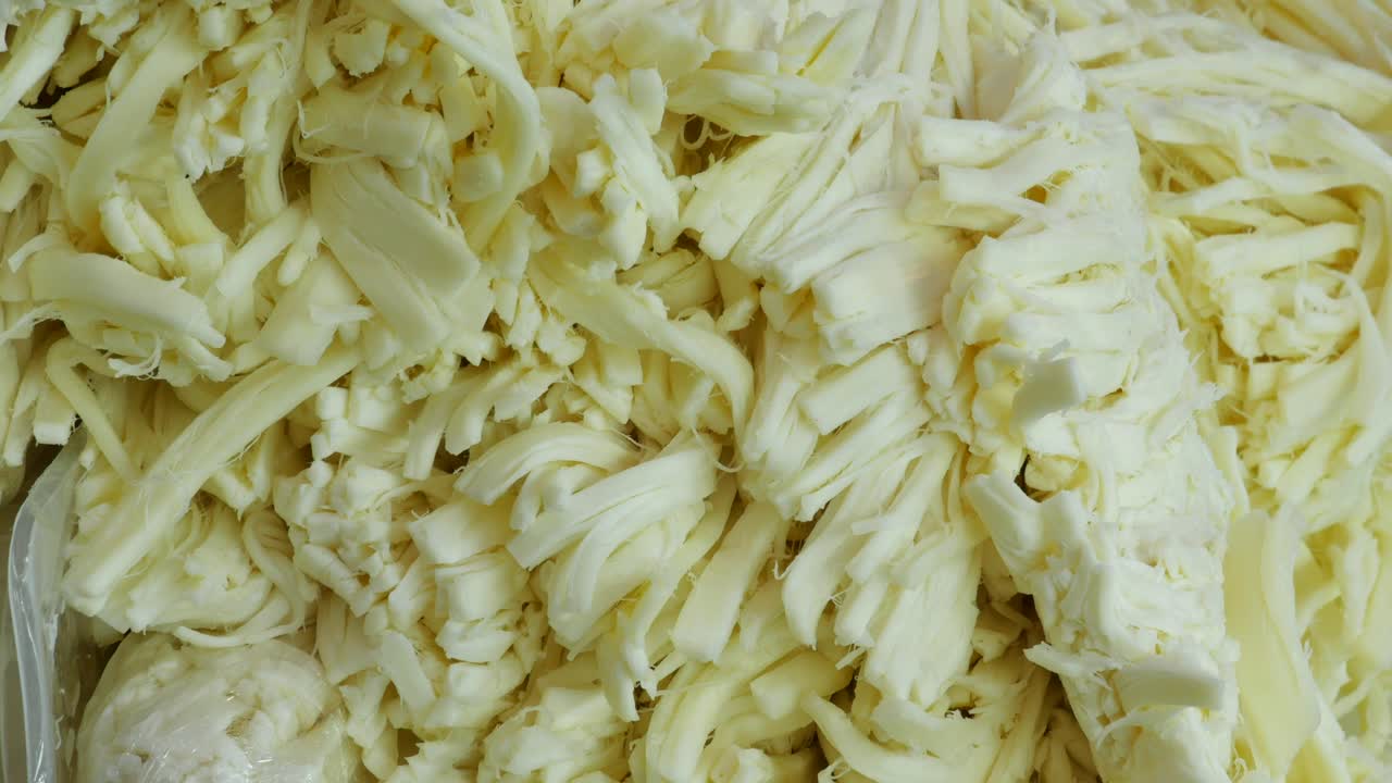 Close-up of Shredded Cheese