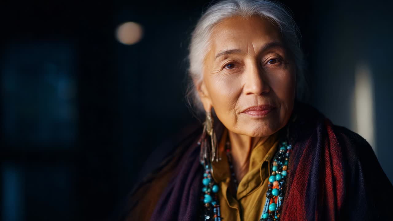 Portrait of a Native American Woman