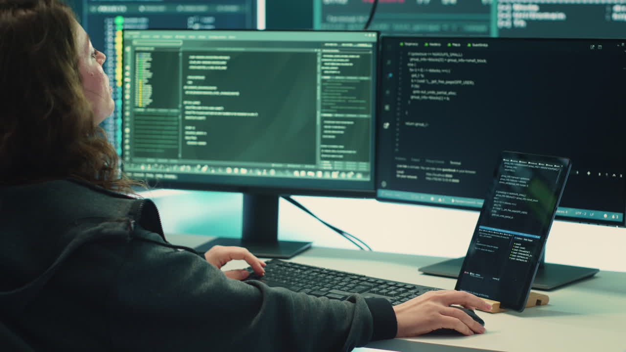 equipo de inteligencia cibernética que utiliza tecnología avanzada para asegurar redes informáticas