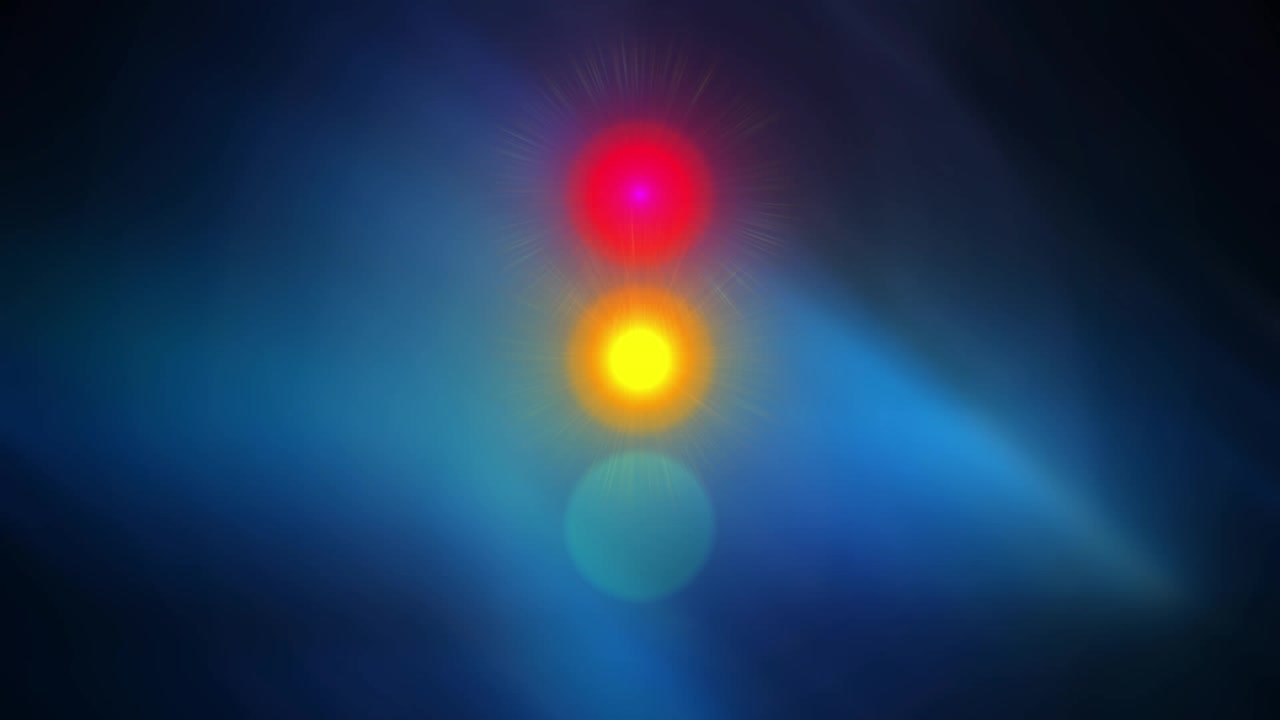Animation d'un balayage de portée sur un point lumineux.