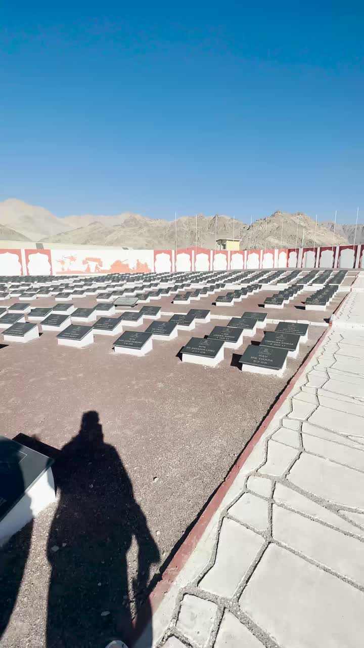 beautiful view of the Leh Ladakh and Indian army tributes