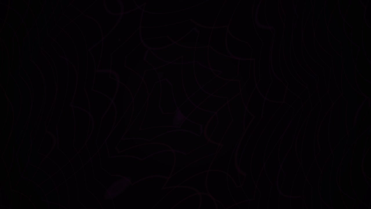Sfondo scuro astratto con linee topografiche viola in movimento