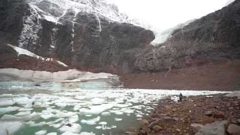 angel glacier, mount edith cavell, canadian rockies