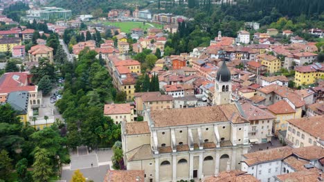 city of arco, lake garda, lago di garda, trentino, italy, europe, aerial view